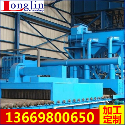 大型自動(dòng)通過式鋼板除銹拋丸機(jī) 混凝土轉(zhuǎn)臺(tái)式拋